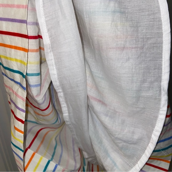 Eyelet & Ivy Rainbow Girl’s 5 Primary Striped School Dress preppy back to school - Picture 5 of 5